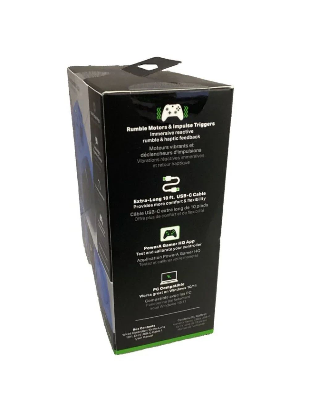 XBox Wired Controller Rumble Motors Impulse Triggers Blue PowerA Brand New Boxed